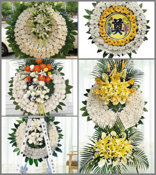 江西吉安峡江县水边镇湖洲村花圈速递